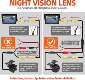 img 2 attached to 🚗 SizxNanv HD Car Rear View Backup Camera - 170 Degree Wide View, Night Vision, IP68 Waterproof, Universal Reversing Camera for Cars, Pickups, SUVs, RVs, Vans, with Radio Stereo Navigation DVD - 12V Only