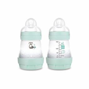 img 4 attached to Детская бутылочка MAM Easy Start Anti Colic 5 унций, легкое переключение между грудью и бутылочкой, уменьшает количество пузырьков воздуха и колики, 2 упаковки, новорожденный, матовая/мальчик