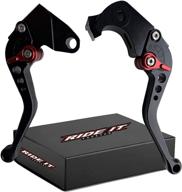 optimized short brake and clutch levers for 2006-2015 zx10r, 2007-2017 zx6r, zx636, 2007-2016 z1000, z1000sx/ninja1000/tourer 2011-2016, z750r - black logo