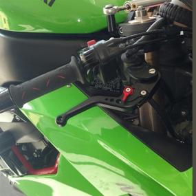 img 2 attached to Optimized Short Brake and Clutch Levers for 2006-2015 ZX10R, 2007-2017 ZX6R, ZX636, 2007-2016 Z1000, Z1000SX/NINJA1000/TOURER 2011-2016, Z750R - Black