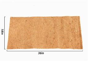 img 2 attached to 🦎 SISIPAI LIFE Reptile Carpet: Natural Coconut Fiber Pet Terrarium Liner - 36" x 18" Tortoise Carpet Mat for Lizard, Snake, Chameleon, Turtle, Bearded Dragon - Reptile Bedding Supplies