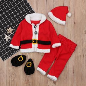 img 2 attached to Подготовьте своего малыша к Рождеству с набором костюмов Санта-Клауса FIOMVA'S