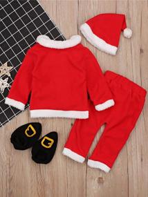 img 1 attached to Подготовьте своего малыша к Рождеству с набором костюмов Санта-Клауса FIOMVA'S