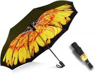 windproof mrtlloa travel umbrella - compact folding and reverse design, automatic umbrella for women & men. perfect gift for parents, friends, or colleagues. логотип
