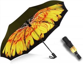 img 2 attached to Windproof MRTLLOA Travel Umbrella - Compact Folding And Reverse Design, Automatic Umbrella For Women & Men. Perfect Gift For Parents, Friends, Or Colleagues.