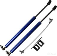 kunsyoukim lift supports for honda accord 10th 2018-2020 front bonnet hood modify carbon fiber gas charged shock dampers spring struts bar (2 pcs) (blue carbon fiber) logo