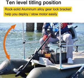 img 1 attached to AQUOS Haswing Saltwater/Freshwater Transom Trolling Motor - 12V Or 24V For Superior Fishing Performance