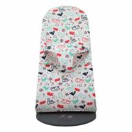 protect your baby's bouncer with janabebe cover and liner compatible with baby bjorn soft series - dino party design logo