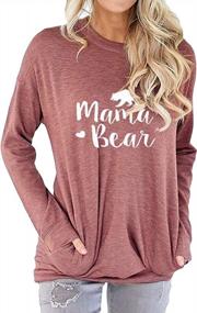 img 4 attached to Nlife Mama Bear Mothers Day Shirt For Gifts Moms Graphic Tees With Sayings Womens Tshirts Tops