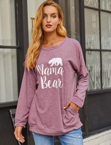 img 1 attached to Nlife Mama Bear Mothers Day Shirt For Gifts Moms Graphic Tees With Sayings Womens Tshirts Tops
