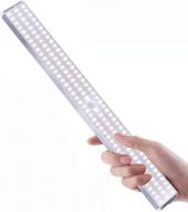 132 led closet light: motion sensor cabinet lights for kitchen, stairs, wardrobe - usb rechargeable & super bright логотип