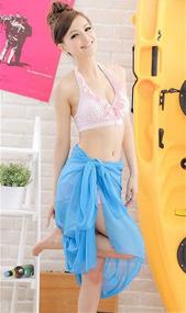 img 3 attached to Ayliss Womens Swimwear Chiffon Swimsuit Women's Clothing ~ Swimsuits & Cover Ups