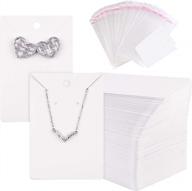 display and organize your jewelry with tuparka's 120 pack earring and necklace display card set logo