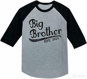 img 4 attached to 👕 Big Brother 2022 Gift: Cool Toddler Boys' 3/4 Sleeve Raglan Shirt