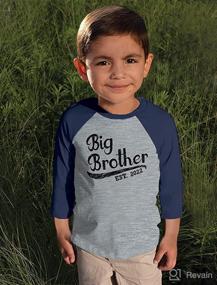 img 3 attached to 👕 Big Brother 2022 Gift: Cool Toddler Boys' 3/4 Sleeve Raglan Shirt