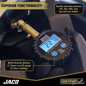 img 2 attached to JACO Elite Digital Low Pressure Tire Gauge - Accurate 30 PSI Measurement