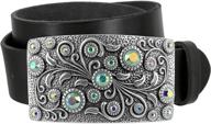 timeless tranquility swarovski crystal genuine women's accessories ~ belts logo