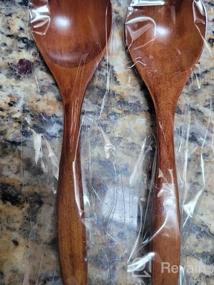 img 6 attached to ADLORYEA Eco-Friendly Handmade Wooden Spoons For Eating - Set Of 6, 7 Inch Natural Wood Spoons For Dinner, Salad, Desserts, Snacks, Cereal, And Fruit