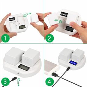 img 2 attached to Complete Charging Solution For Arlo Cameras And Security Lights - LCD Display Charger Compatible With Rechargeable Batteries