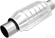 🚗 magnaflow universal catalytic converter - standard grade, federal/epa compliant, 53004, stainless steel, 2in inlet/outlet diameter, 13in overall length, no o2 sensor - replacement logo