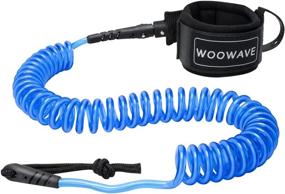 img 4 attached to Оставайтесь в безопасности на байдарочной доске с 11-футовым спиральным поводком WOOWAVE SUP с водонепроницаемым чехлом для телефона