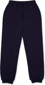 img 3 attached to AMERICLOUD Sweatpants Adjustable Drawstring Black XL Boys' Clothing : Active