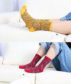 img 2 attached to 💃 Walking on Whimsy: 5 Pairs of Charming Novelty Cat Socks for Women