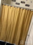 img 1 attached to Biscaynebay 72X72 Brown Water Resistant Shower Curtain Liner - Rust Resistant Grommets, Weighted Bottom Hem & Machine Washable review by Ian Patilla