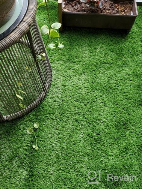 img 1 attached to Create A Lush Outdoor Space With SavvyGrow'S Realistic 5Ft X 8Ft Astroturf Rug: Premium Quality, Low Maintenance, And Eco-Friendly review by Doug Small
