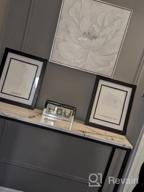 img 1 attached to Modern White Marble Console Table With Gunmetal Frame - Perfect For Entryway/Hallway/Foyer/Enterance & Living Room! review by Israel Thurow