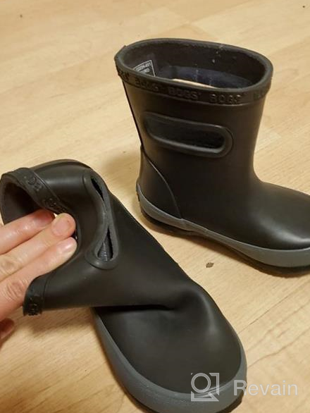 img 1 attached to BOGS Unisex-Child Skipper Rain Shoe: Superior Waterproof Protection for Kids review by Brett Cat