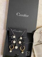 img 1 attached to Coodilor Mismatch Earrings Hypoallergenic Stainless review by April Taylor