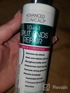 img 1 attached to Advanced Clinicals Hair Care 10-In-1 Split Ends Repair Leave In Conditioner Nourishes & Strengthens Brittle Dry Hair, Restores Split Ends, Prevents Breakage, & Promotes Strong Glossy Hair, 7.5 Fl Oz review by Cathy Wood
