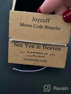 img 1 attached to JoycuFF Morse Code Bracelets: Unique and Funny Silk wrap 🎁 Jewelry for Women & Girls - Perfect Handmade Gifts for Her review by Nick Henning