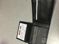 img 1 attached to Men'S RFID Blocking Bifold Leather Wallet With Flip-Up ID Window review by Ryan Hampton