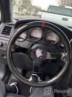 img 1 attached to Carbon Fiber Racing Steering Wheel By Hiwowsport review by George Mendoza