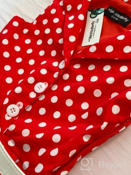 img 1 attached to BlackButterfly Kids 'Holly': Vintage Polka Dot 50's Girls Dress in Classic Style review by Nathan Guzman