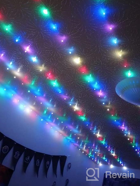 картинка 1 прикреплена к отзыву White LED Curtain Lights With 300 LEDs, 8 Modes, USB & Remote - Perfect For Home Decor, Weddings, Parties, Halloween & Christmas Wall Or Window Decorations In The Bedroom Or Living Room. от Charles Alvey