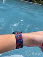 img 1 attached to Stylish And Comfortable Fitbit Sense/Versa 3 Bands For Men And Women - Elastic Nylon Fabric Strap With Adjustable Scrunchies Solo Loop review by Kev See