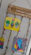 img 1 attached to 🎨 Hanging Artwork Display for Kids: Look What I Made Sign with 20 Clips and Remote Fairy Lights review by Tai Waldbillig