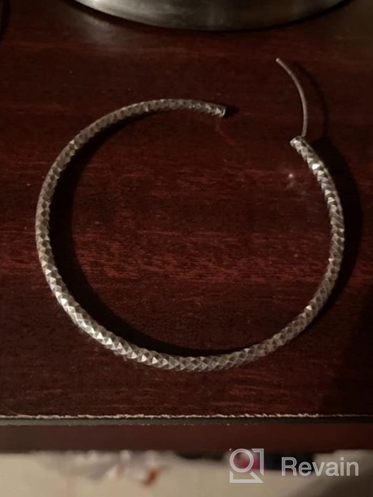 img 1 attached to 💍 Silvora Sterling Silver Hoop Earrings: Hypoallergenic, Polished Endless Circles in 18K Gold - Perfect Gifts for Women and Girls with 4 Sizes and Elegant Packaging review by Sherry Esco