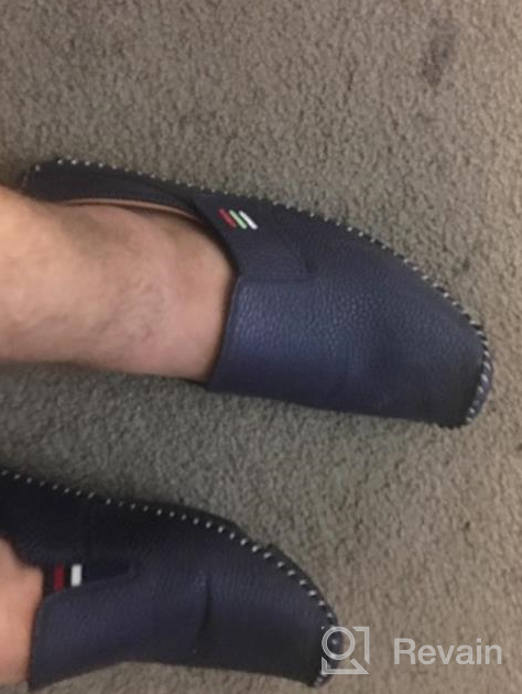 img 1 attached to 👨 Ceyue Men's Leather Loafers in Breathable Grey, Size 8.5 - Perfect Slip-On Shoes review by Robby Agrawal