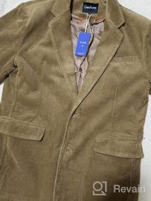 img 8 attached to Men'S Corduroy Blazer Jacket Vintage Casual Work Wear Suit Sport Coat By Chouyatou