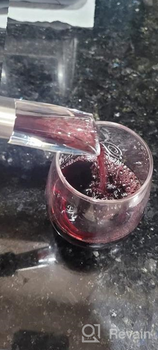 img 1 attached to Upgrade Your Wine Experience With FAVIA Wine Aerator Pourer And Stopper Set - Perfect Gift For Wine Lovers! review by Jim Velasco