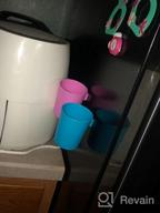 img 1 attached to EZTOTZ Magnetic Fridge Cups - Made In USA For Independent Toddler Drinking Experience- Hanging Cups For Fridge Or Water Coolers review by Juan White