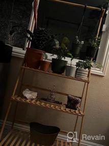 img 7 attached to COPREE Bamboo 3-Tier Hanging Plant Stand: Organize Your Garden In Style!