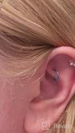 картинка 1 прикреплена к отзыву 16G-18G 316L Stainless Steel CZ/OPAL Septum Clicker Ring Nose Daith Earrings Conch Helix Cartilage Tragus Lobe Belly Hoop Piercing Jewelry - PEAKLINK от Nikki Lewis
