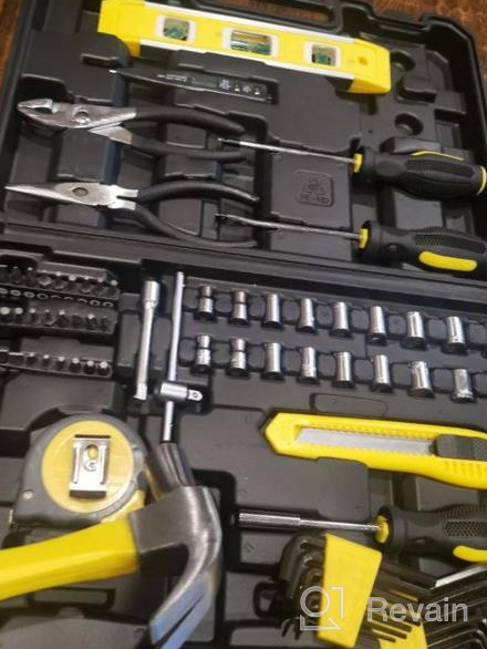 img 1 attached to Get Your Home Repair Done With ETEPON Home Tool Kit - A Comprehensive Household And Auto Repair Set With Tool Box Storage (ET016) review by Derrick Villarreal