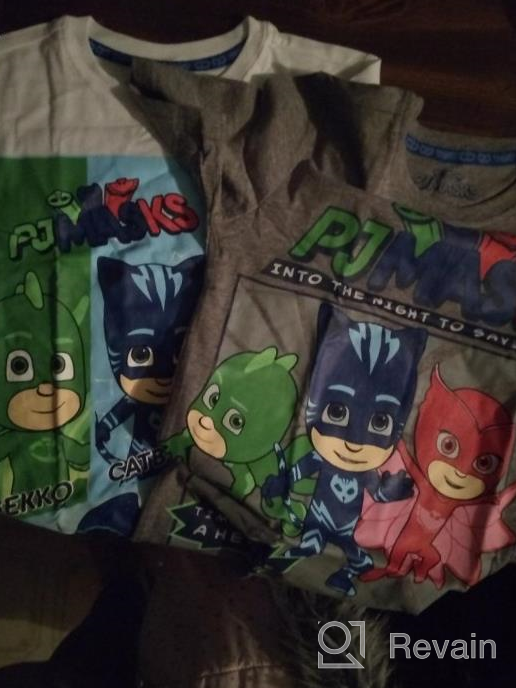 img 1 attached to PJ Masks Toddler Boys Multi Boys' Clothing in Tops, Tees & Shirts review by Jay Hill