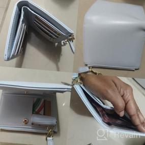 img 5 attached to Маленькие кошельки для женщин: двойной тонкий портмоне GEEAD с держателем удостоверения личности на молнии